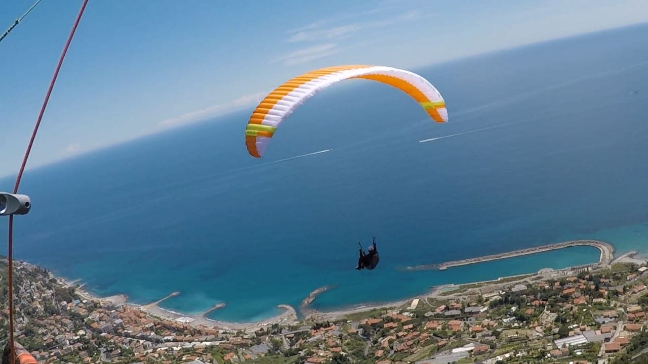 Paragliding at Ospedaletti
